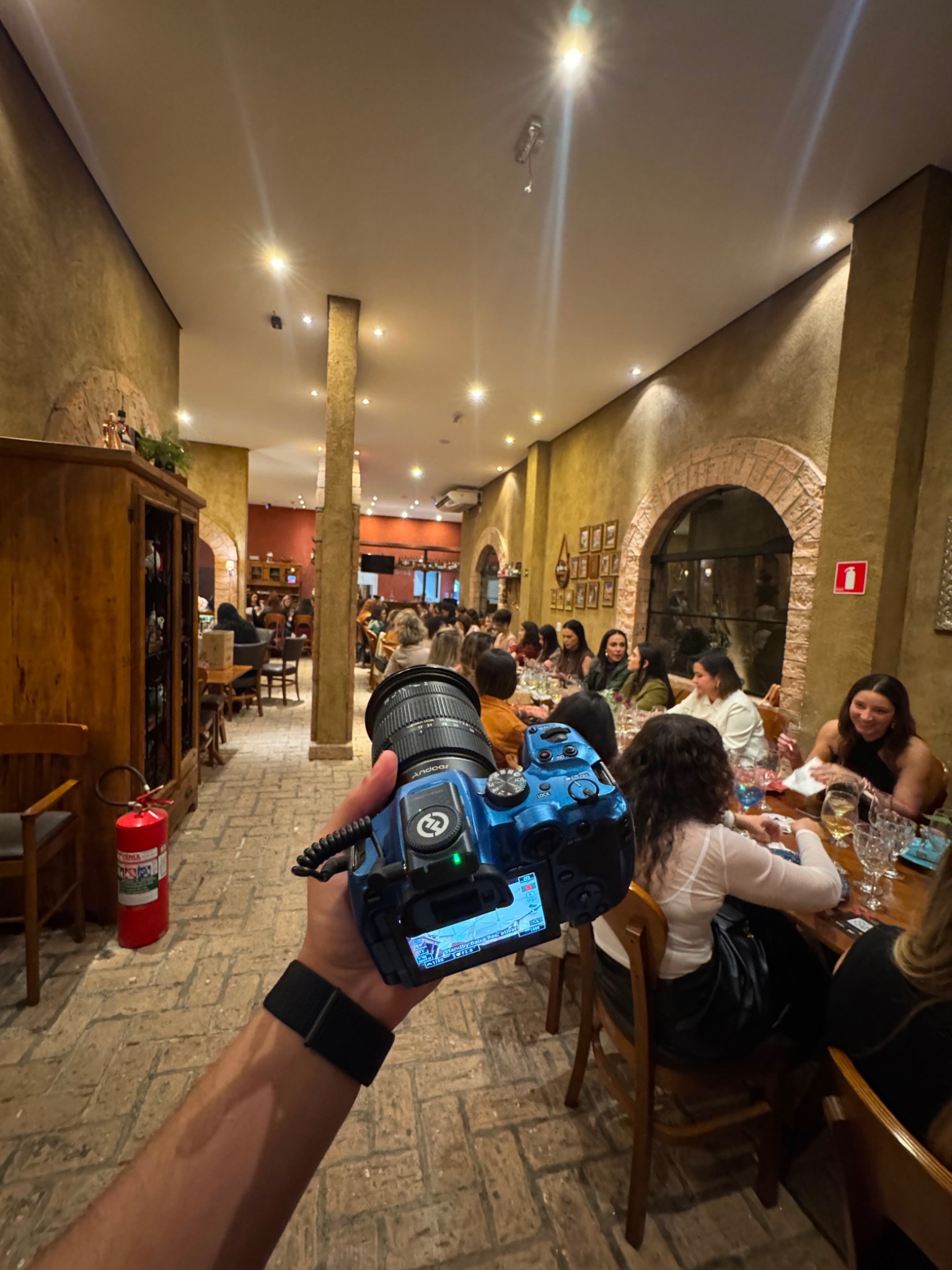 Bastidores da Vision em cobertura de evento